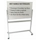 Quartet Penrite 1500x1200mm Slimline Porcelain Mobile Whiteboard 