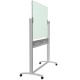 Quartet 1200x900mm Mobile Board Infinity Glass QTG1209 Side View