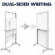 Quartet Motion Dual-Track Mobile Magnetic Dry-Erase Easel ECM4068DT 1028X1727mm 