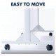 Quartet Motion Dual-Track Mobile Easel ECM4068DT - Easy to Move