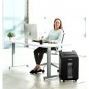 Fellowes AutoMax 100M Autofeed Paper Shredder - next to desk